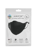AIRPOP - Light SE 1 Pack KN95 Masks - Black - Front_Zoom