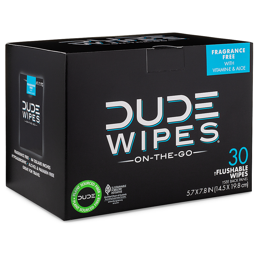 DUDE PRODUCTS Dude Wipes Dispenser Pack Flushable Cleaning Wipes  (144-Count) DW-CE-3 - The Home Depot