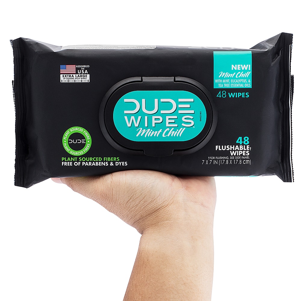 Alt View 13. DUDE PRODUCTS - DUDE WIPES 48ct Dispenser Pack Flushable Wipes MINT Pack of 3.