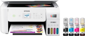 Epson - EcoTank ET-2800 Wireless Color All-in-One Cartridge-Free Supertank Printer - White - Front_Zoom