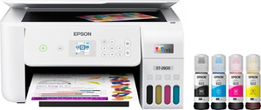 Epson - EcoTank ET-2800 Wireless All-in-One Supertank Inkjet Printer - White - Front_Zoom