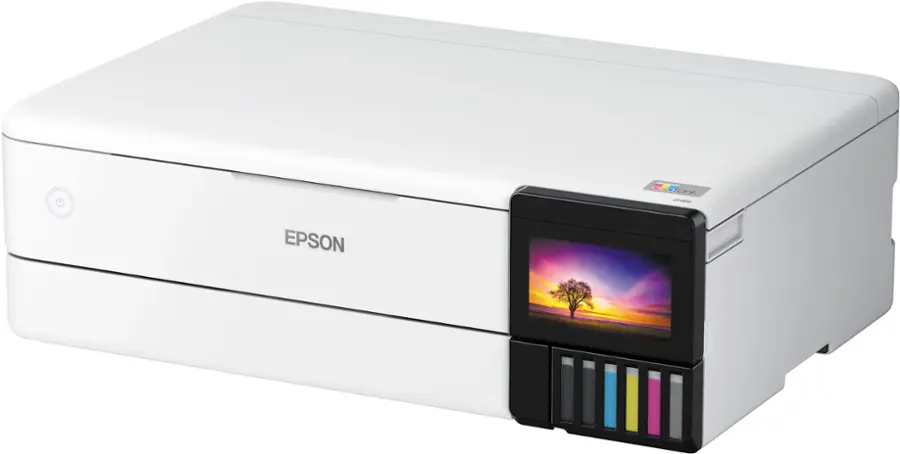 Alt View 24. Epson - EcoTank Photo ET-8550 All-in-One Wide-format Supertank Printer - White.