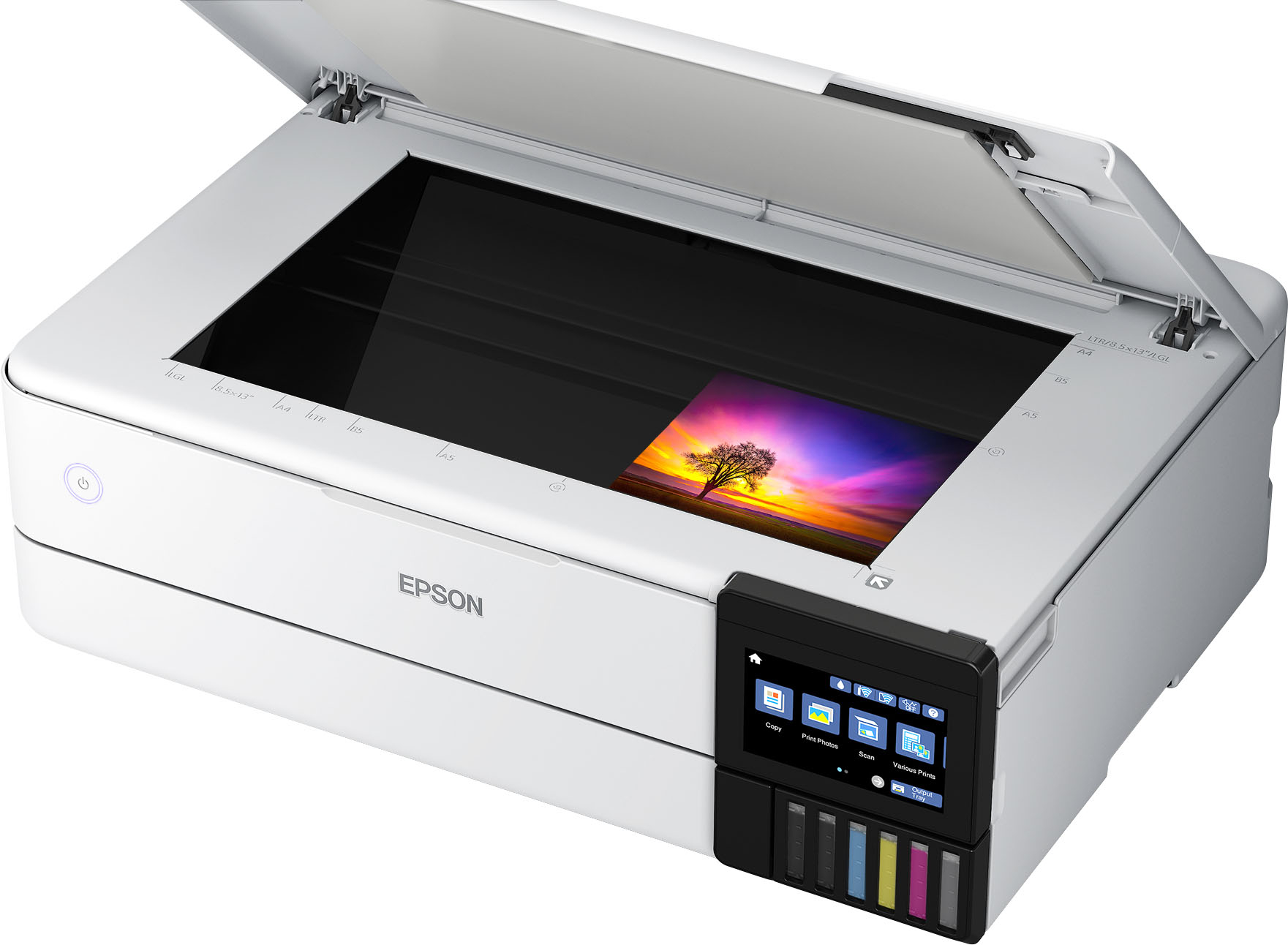 Epson EcoTank Photo ET-8550 All-in-One Wide-format Supertank Printer White  C11CJ21201 - Best Buy
