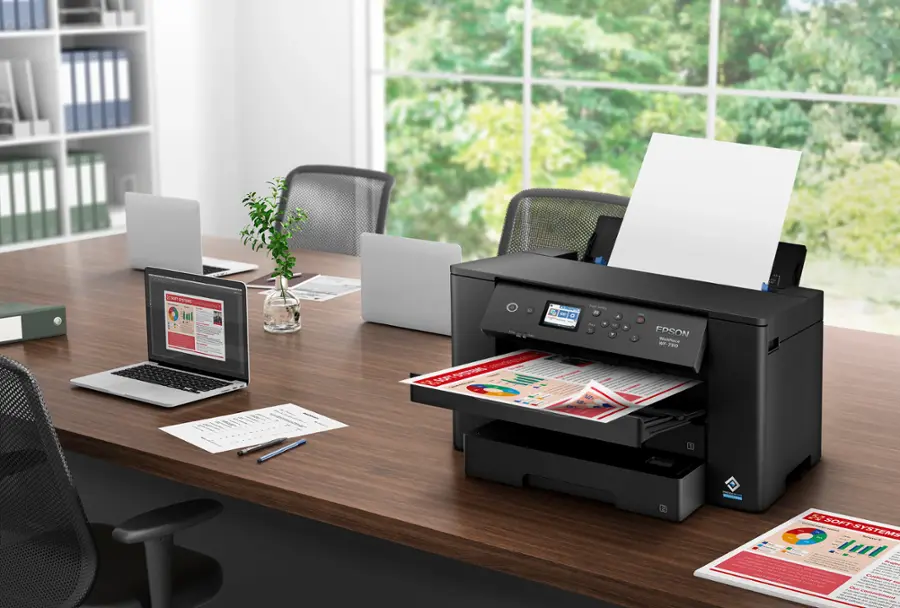 Alt View 15. Epson - WorkForce Pro WF-7310 Wireless Wide-Format Inkjet Printer - Black.