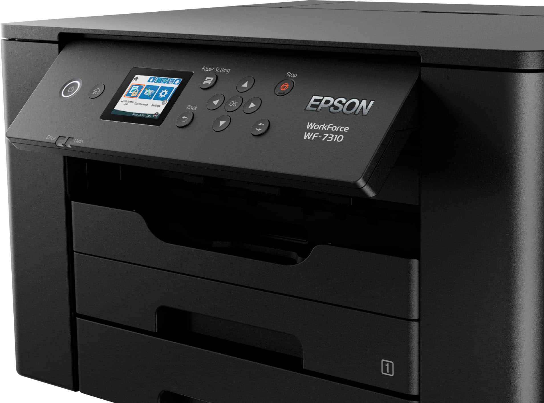 Alt View 23. Epson - WorkForce Pro WF-7310 Wireless Wide-Format Inkjet Printer - Black.