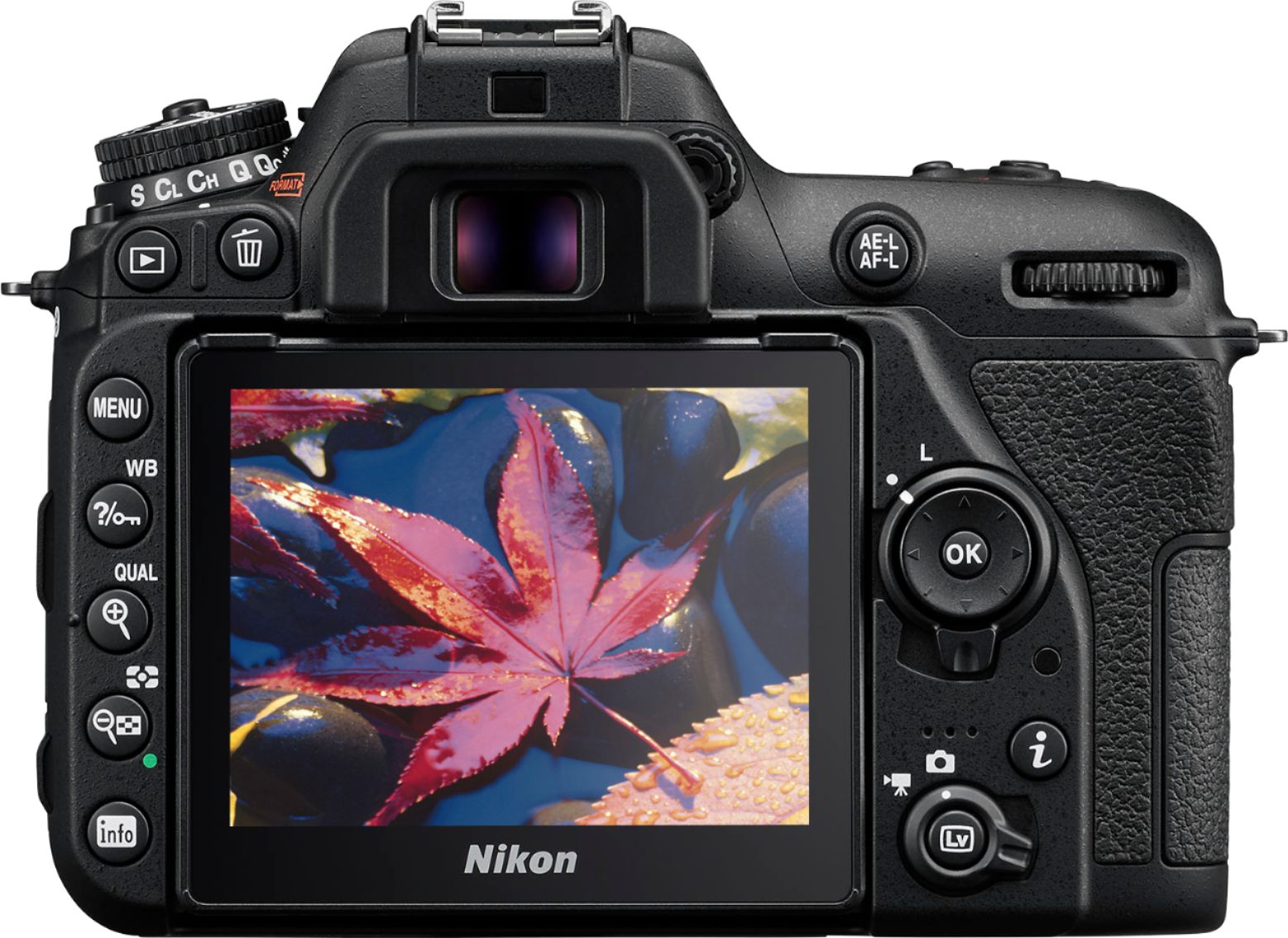 Back View: Nikon - ACULON A30 10x25 Binoculars - Black