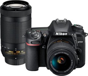 Nikon - D7500 DSLR 4K Video Two Lens Kit with 18-55mm and 70-300mm Lenses - Black - Front_Zoom
