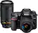 Front. Nikon - D7500 DSLR 4K Video Two Lens Kit with 18-55mm and 70-300mm Lenses - Black.
