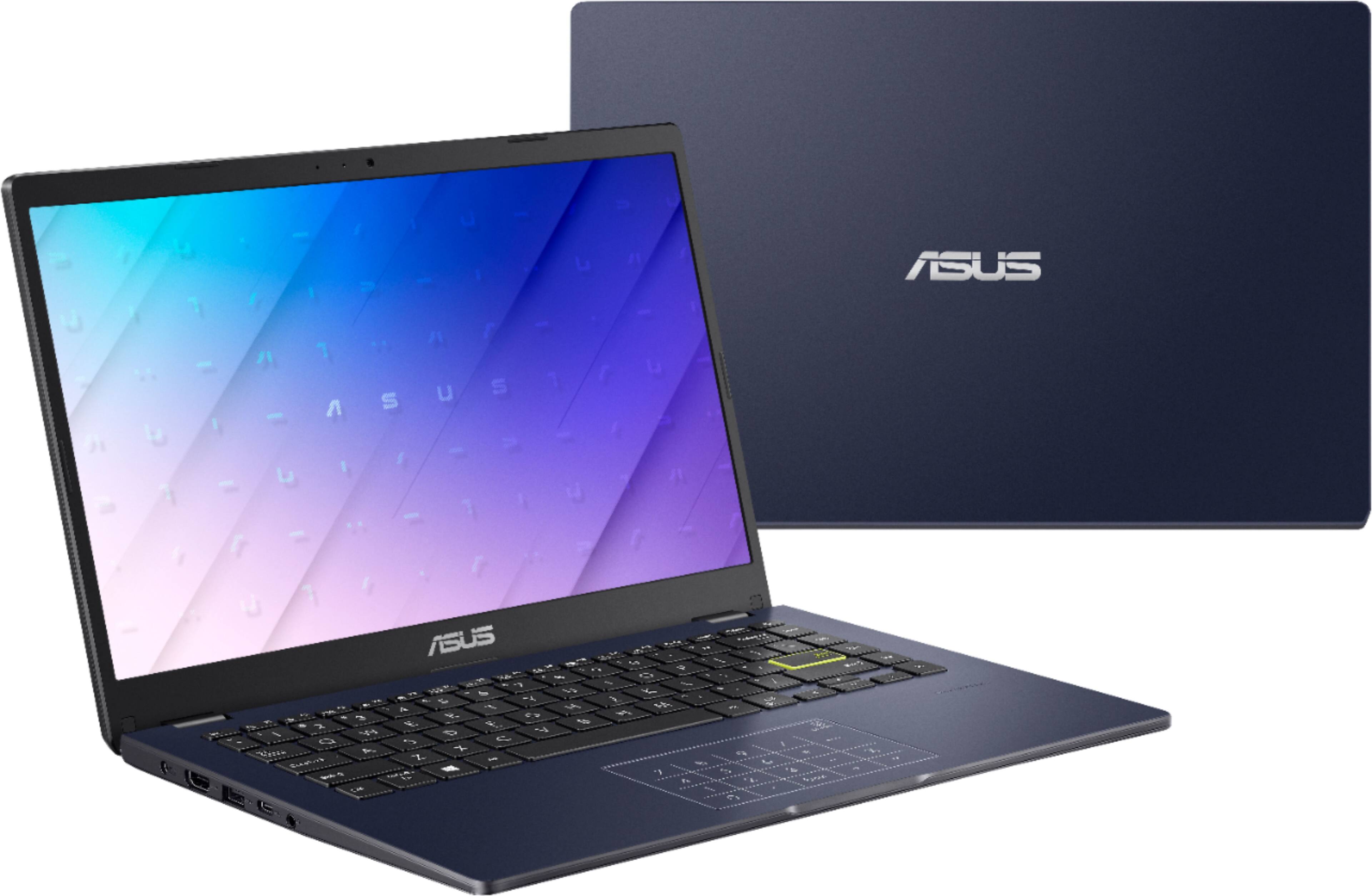 Alt View 4. ASUS - 14.0" Laptop - Intel Celeron N4020 - 4GB Memory - 128GB eMMC - Star Black.