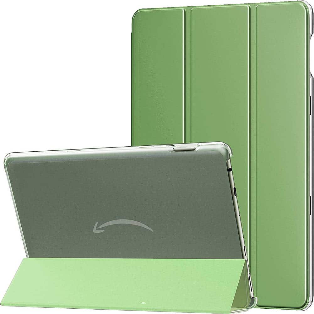 Alt View 11. SaharaCase - Tri-Fold Folio Case for Amazon Fire HD 10 (2021) - Olive Green.