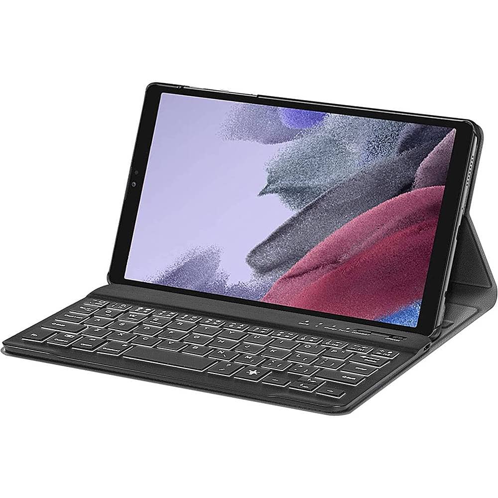 Left. SaharaCase - Keyboard Case for Samsung Galaxy Tab A7 Lite - Black.