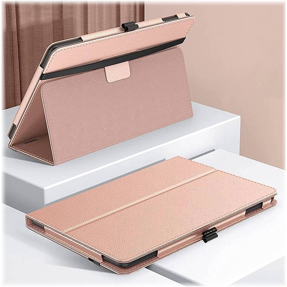 Alt View 13. SaharaCase - Bi-Fold Folio Case for Amazon Fire HD 10 (2021) - Rose Gold.
