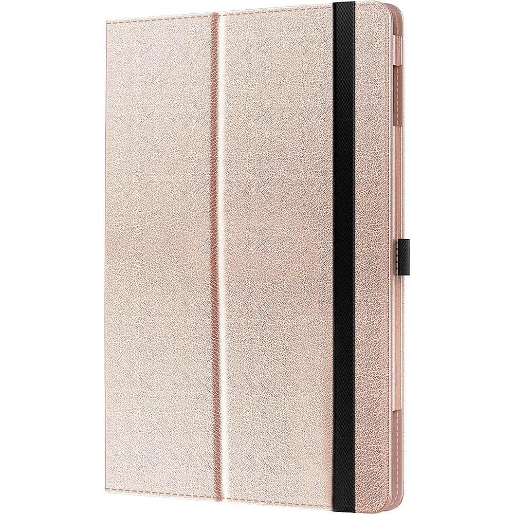 Left. SaharaCase - Bi-Fold Folio Case for Amazon Fire HD 10 (2021) - Rose Gold.