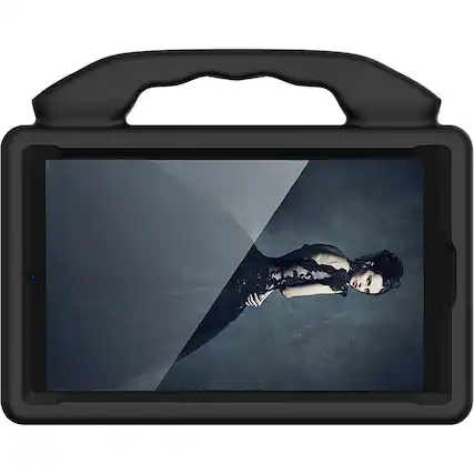 Front. SaharaCase - KidProof Case for Samsung Galaxy Tab A7 Lite - Black.
