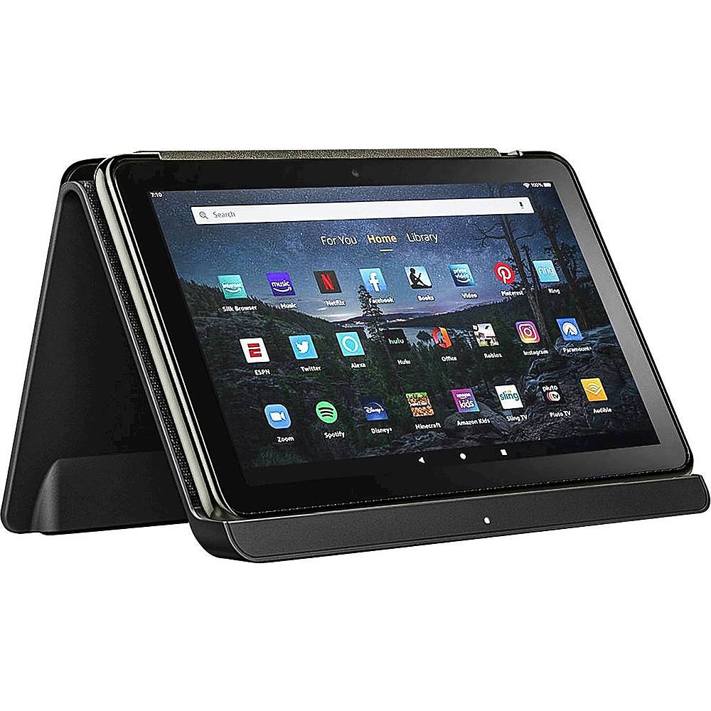 Alt View 12. SaharaCase - Tri-Fold Folio Case for Amazon Fire HD 10 (2021) - Black.