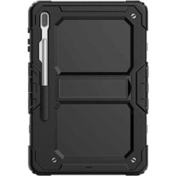 SaharaCase - DEFENSE Series Case for Samsung Galaxy Tab S7 FE and Tab S8 Plus - Black - Front_Zoom