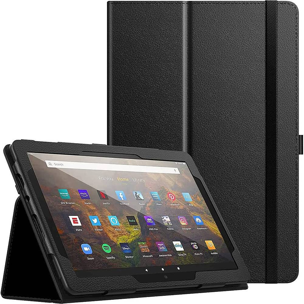 Alt View 13. SaharaCase - Bi-Fold Folio Case for Amazon Fire HD 10 (2021) - Black.