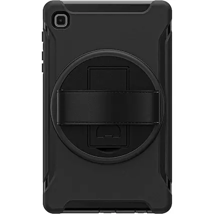 Front. SaharaCase - PROTECTION Hand Strap Series Case for Samsung Galaxy Tab A7 Lite - Black.