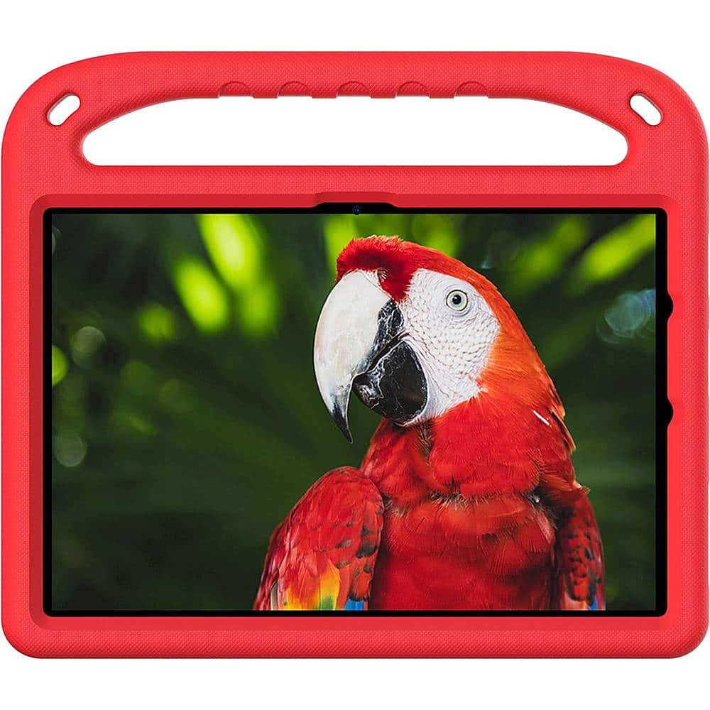 Front. SaharaCase - KidProof Case for Amazon Fire HD 10 (2021) - Red.