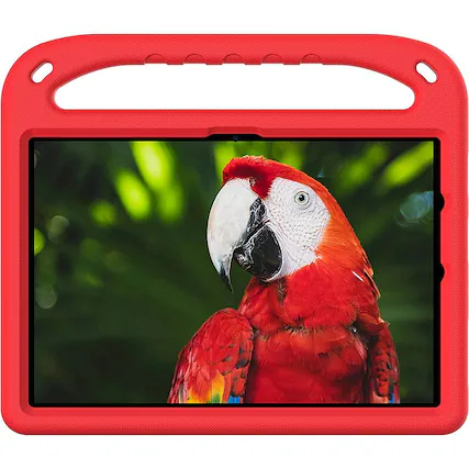 Front. SaharaCase - KidProof Case for Amazon Fire HD 10 (2021) - Red.