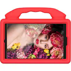 Front. SaharaCase - KidProof Case for Samsung Galaxy Tab A7 Lite - Red.