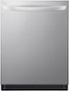 LG - 24" Top Control Smart Built-In Stainless Steel Tub Dishwasher with 3rd Rack, QuadWash and 46dba - Stainless steel