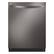 Front. LG - 24" Top Control Smart Built-In Stainless Steel Tub Dishwasher with 3rd Rack, QuadWash and 46dba - PrintProof Black Stainless Steel.