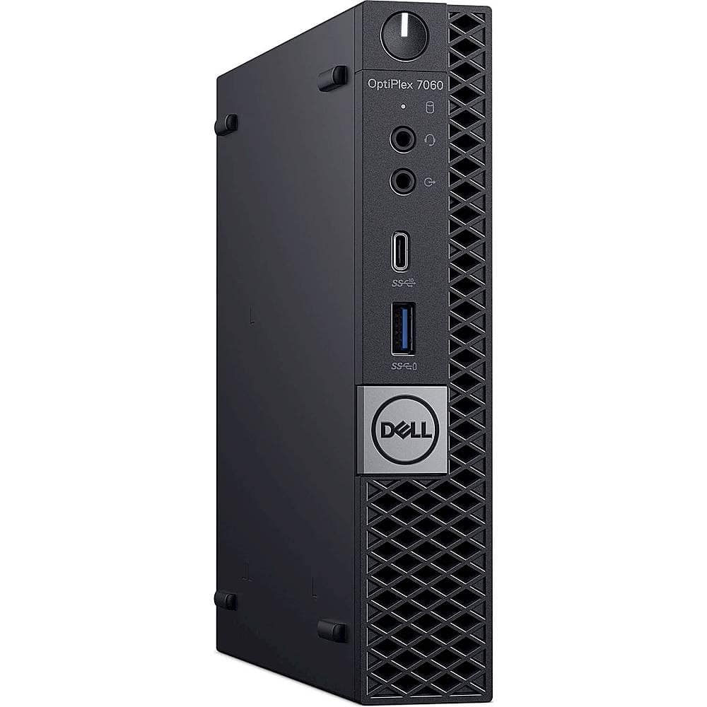 Dell - Refurbished OptiPlex 7060 Desktop - Intel Core i5 - 16GB Memory - 256GB SSD - Black - Angle_Zoom