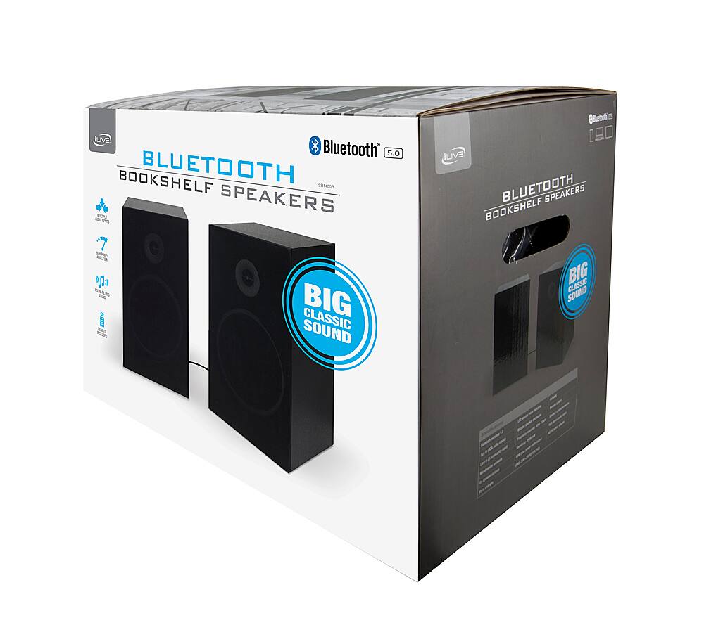 Alt View 12. iLive - Bluetooth Bookshelf Speaker - Black.