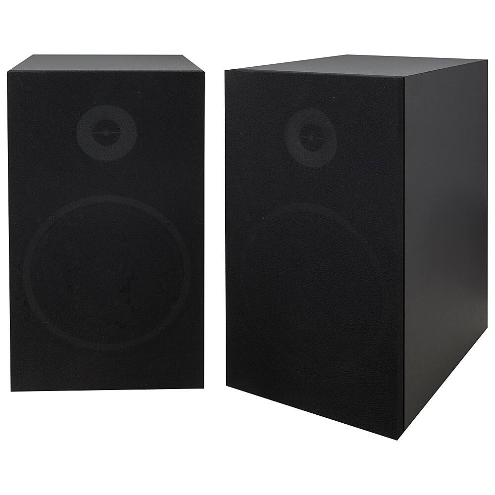 Left. iLive - Bluetooth Bookshelf Speaker - Black.