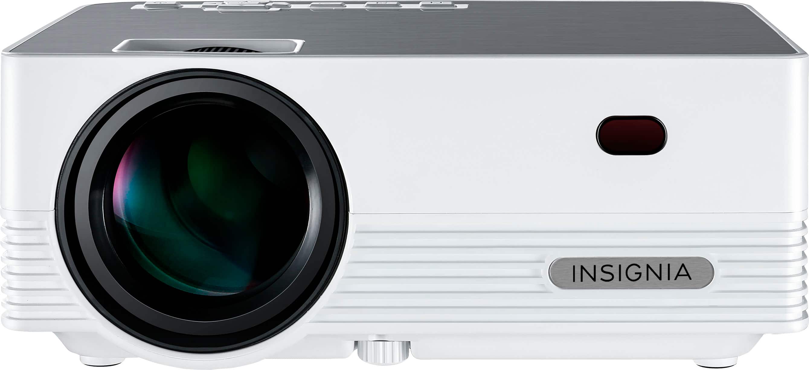 Alt View 11. Insignia™ - Complete Outdoor Projector Kit with 91” Folding Screen, Projector, and Speaker - White.