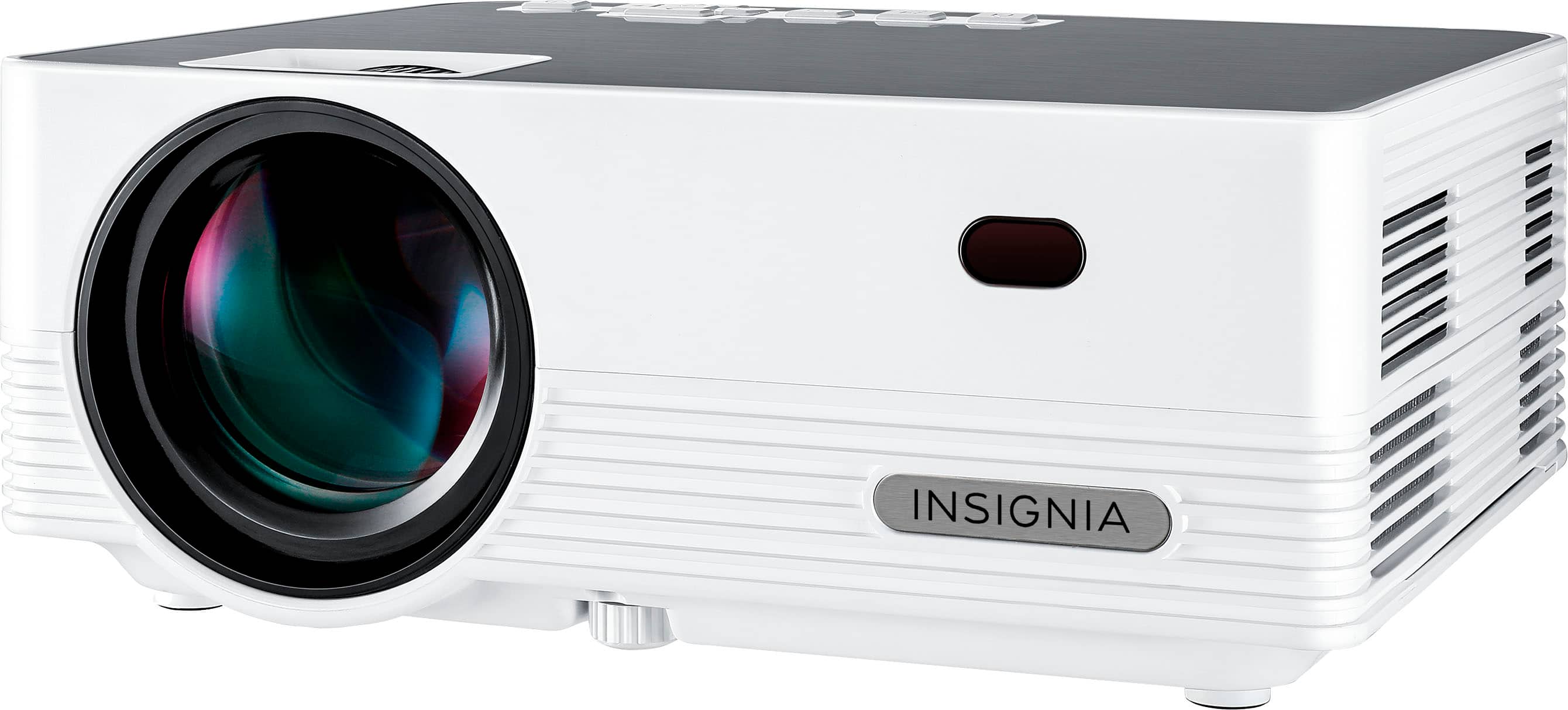 Alt View 23. Insignia™ - Complete Outdoor Projector Kit with 91” Folding Screen, Projector, and Speaker - White.