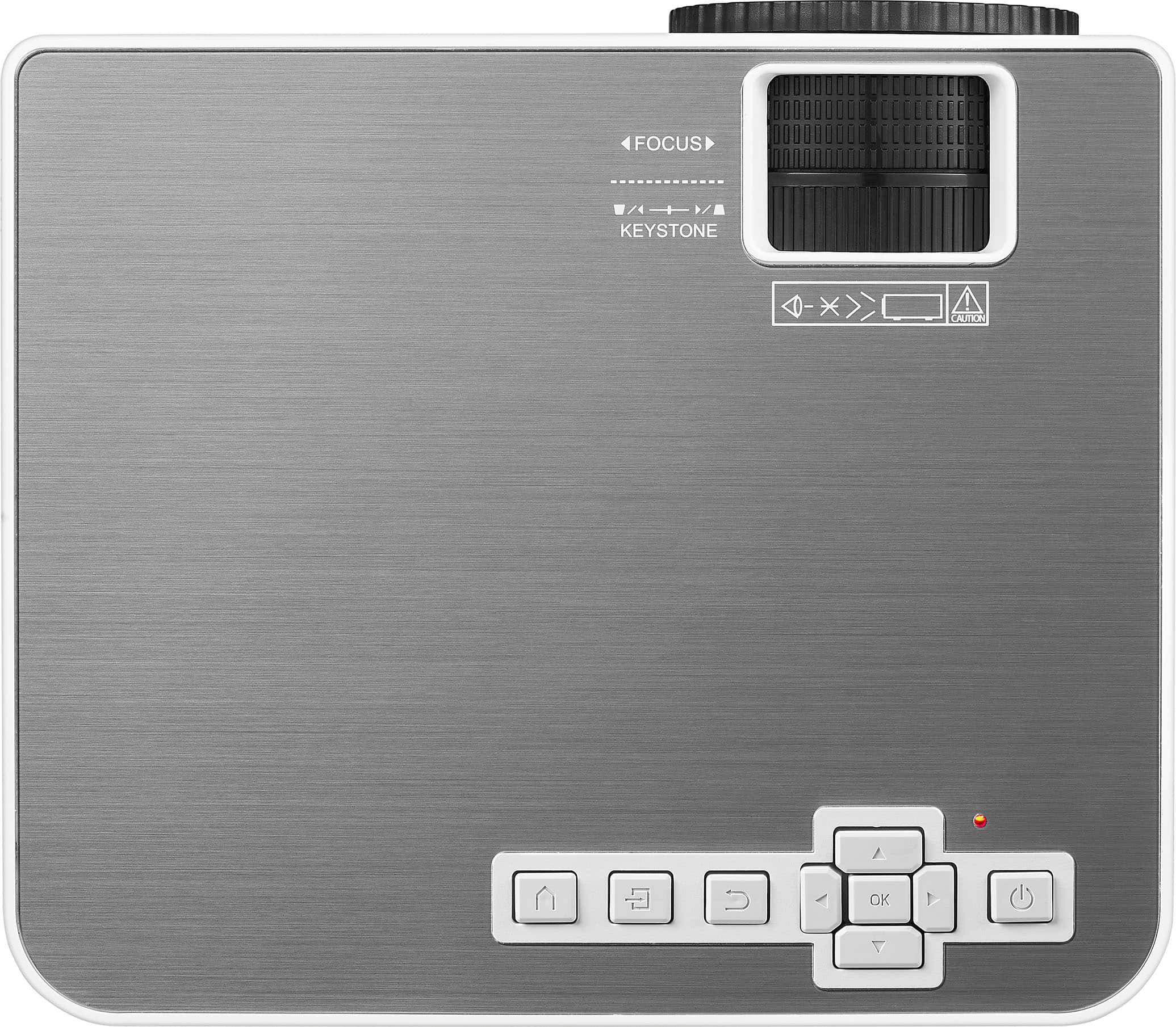 Alt View 13. Insignia™ - Complete Outdoor Projector Kit with 91” Folding Screen, Projector, and Speaker - White.