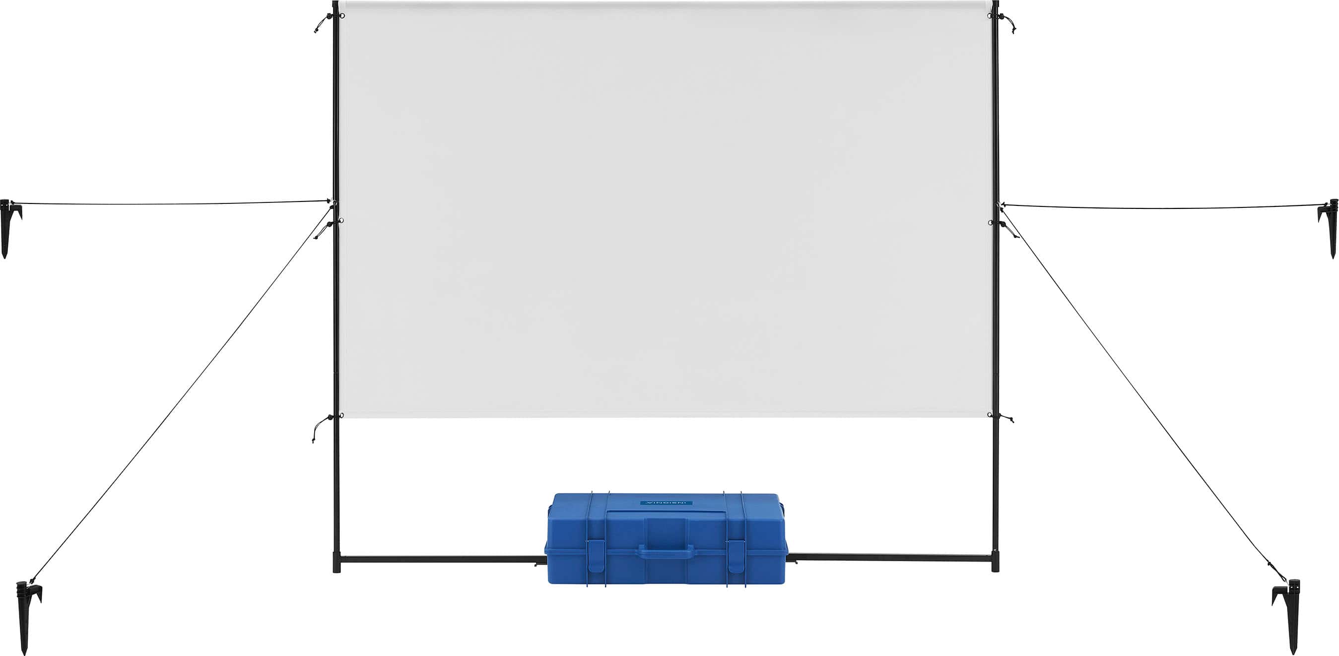 Alt View 20. Insignia™ - Complete Outdoor Projector Kit with 91” Folding Screen, Projector, and Speaker - White.