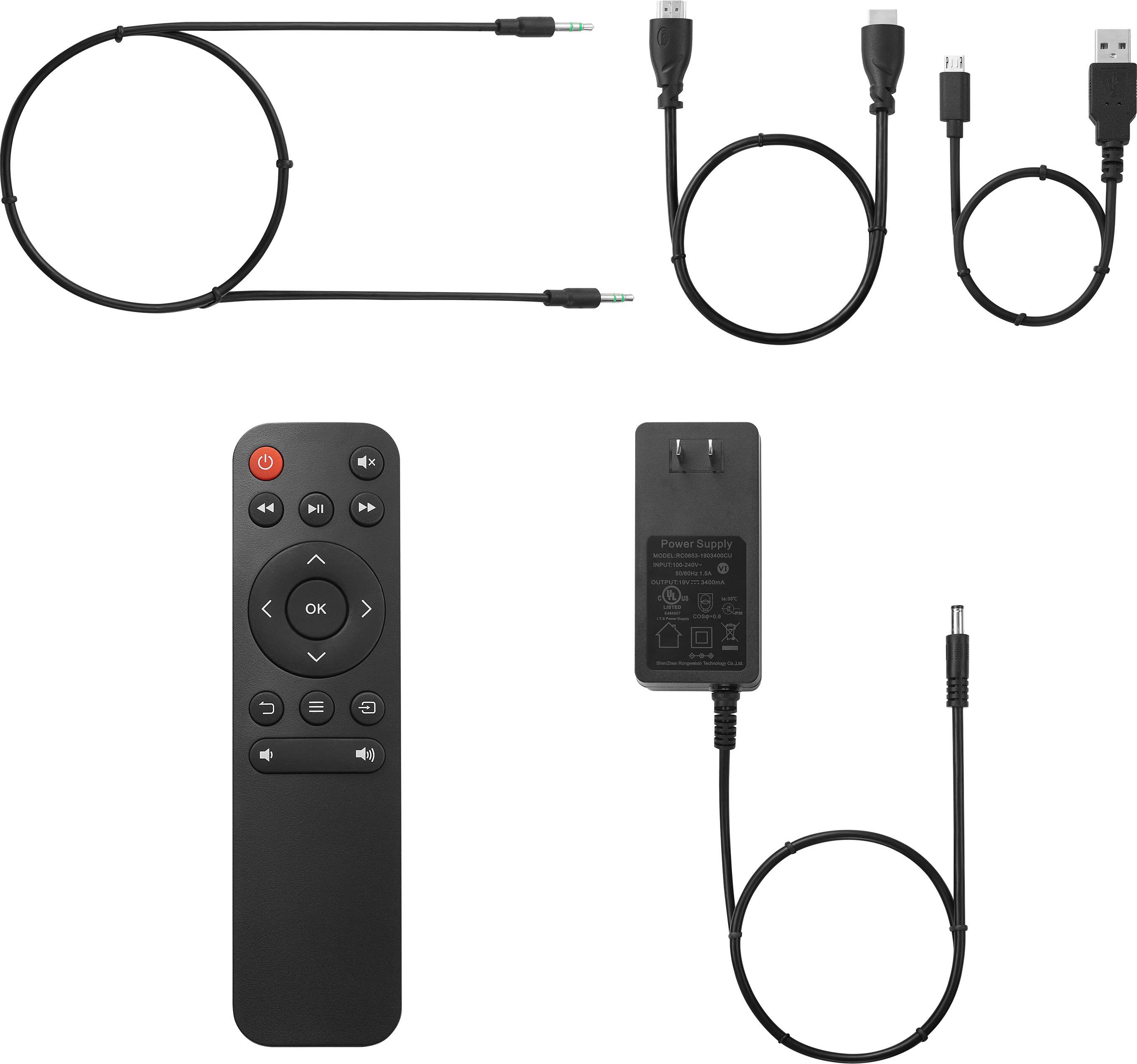 Alt View 17. Insignia™ - Complete Outdoor Projector Kit with 91” Folding Screen, Projector, and Speaker - White.