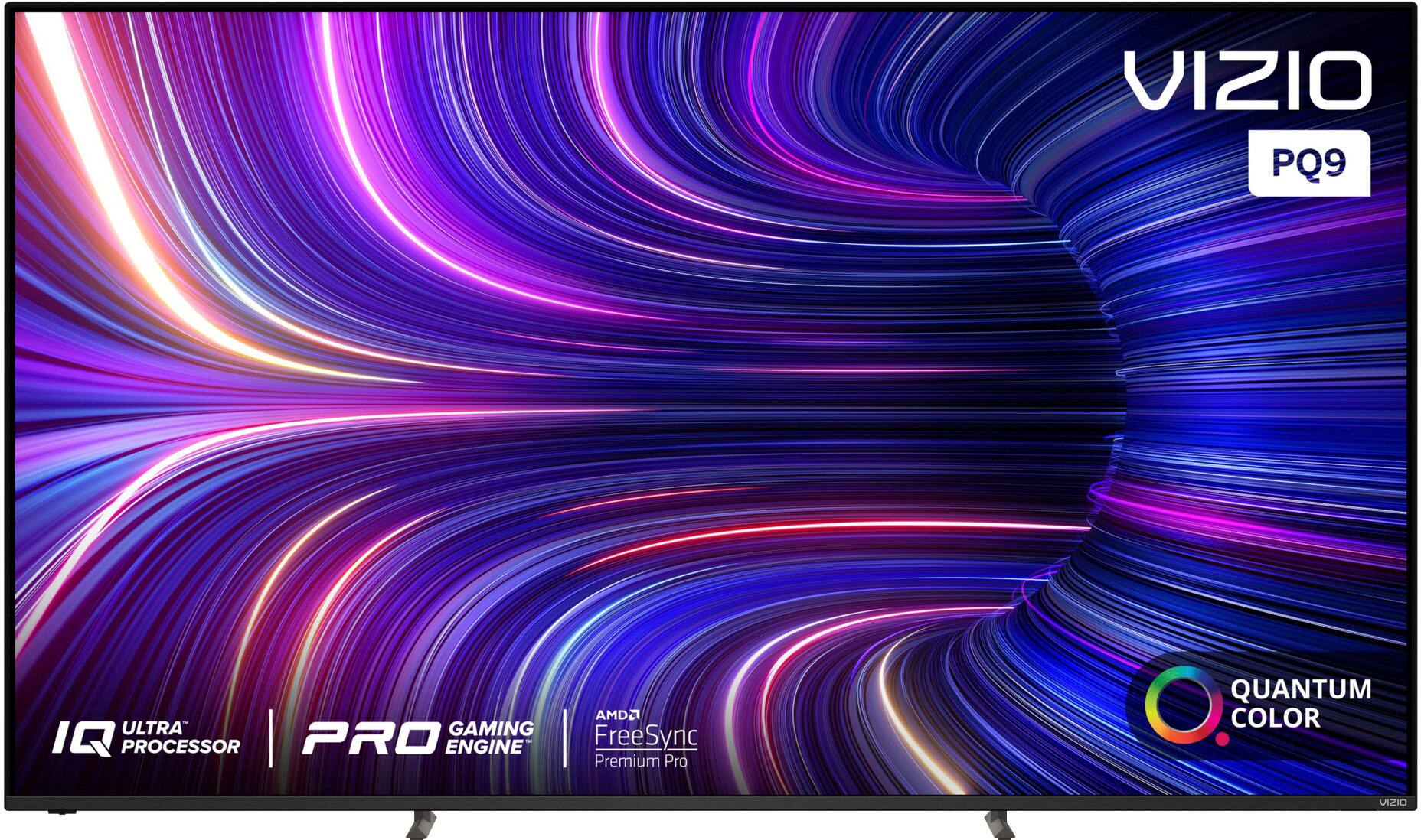 Front. VIZIO - 75" Class P-Series 4K QLED HDR Smart TV - Black.