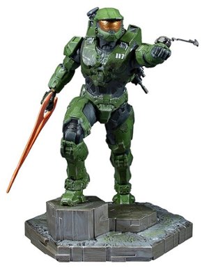 Dark Horse Comics - Halo Infinite Master Chief with Grappleshot 10" PVC Statue (Exclusive Red Energy Sword Variant)
