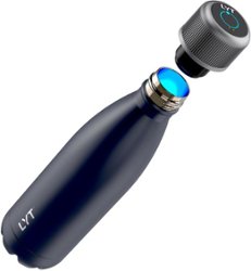CrazyCap - LYT 17 oz. Self-Cleaning Bottle with UV-C Water Purifier - Onyx - Angle_Zoom