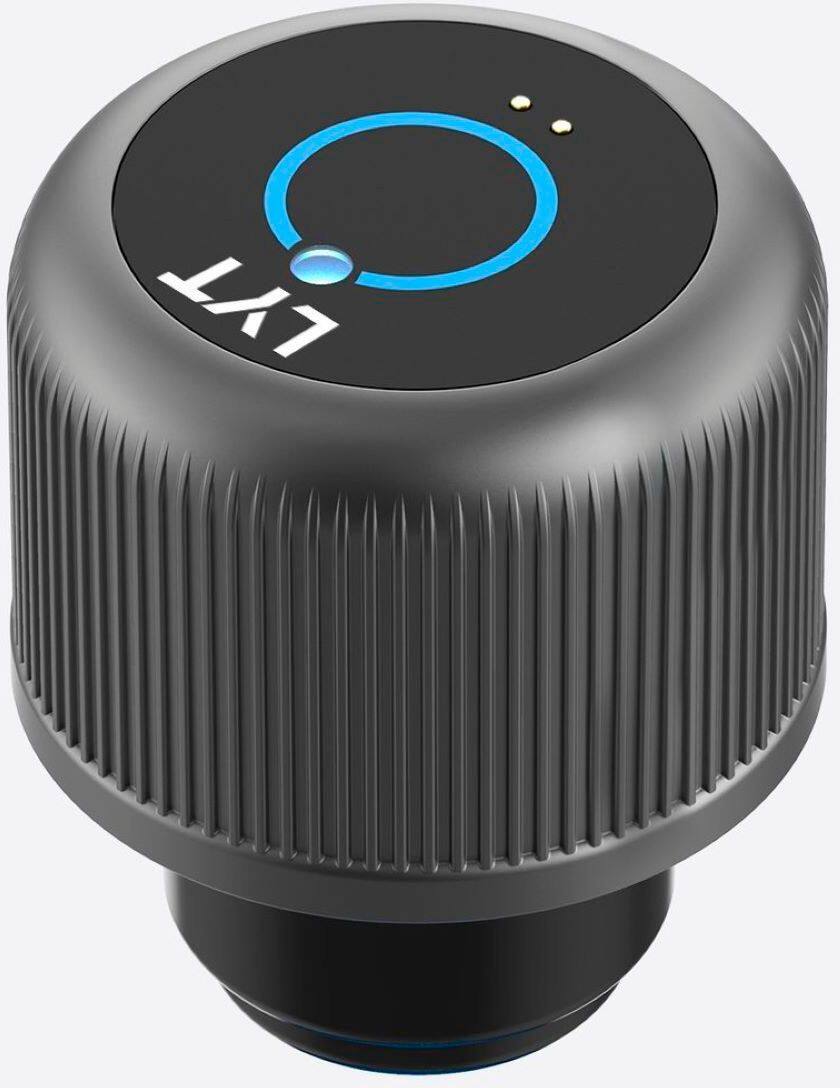 Alt View 11. CrazyCap - LYT® 17oz. Self-Cleaning Bottle with UV-C Water Purifier - Classic Blue.