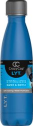 CrazyCap - LYT 17 oz. Self-Cleaning Bottle with UV-C Water Purifier - Classic Blue - Angle_Zoom