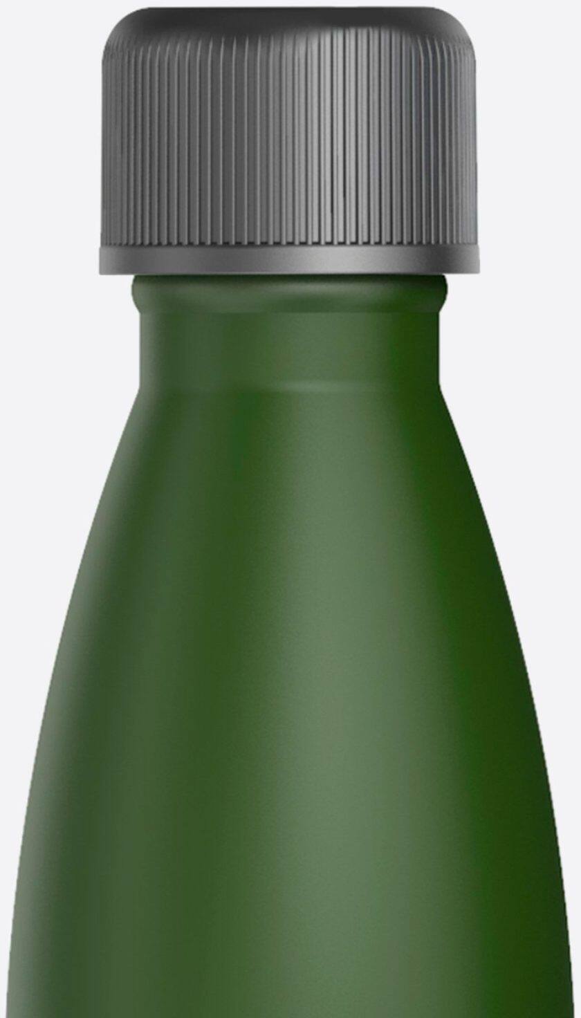 Left View: CrazyCap - LYT 17 oz. Self-Cleaning Bottle with UV-C Water Purifier - Kale
