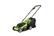 Left. Greenworks - 24-Volt 13-Inch Push Lawn Mower (1x 4.0Ah Battery and 1 x Charger) - Green.