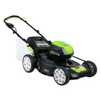 Greenworks - 21 in. Pro 80-Volt Cordless Brushless Walk Behind Lawn Mower (tool only) - Green - Front_Zoom
