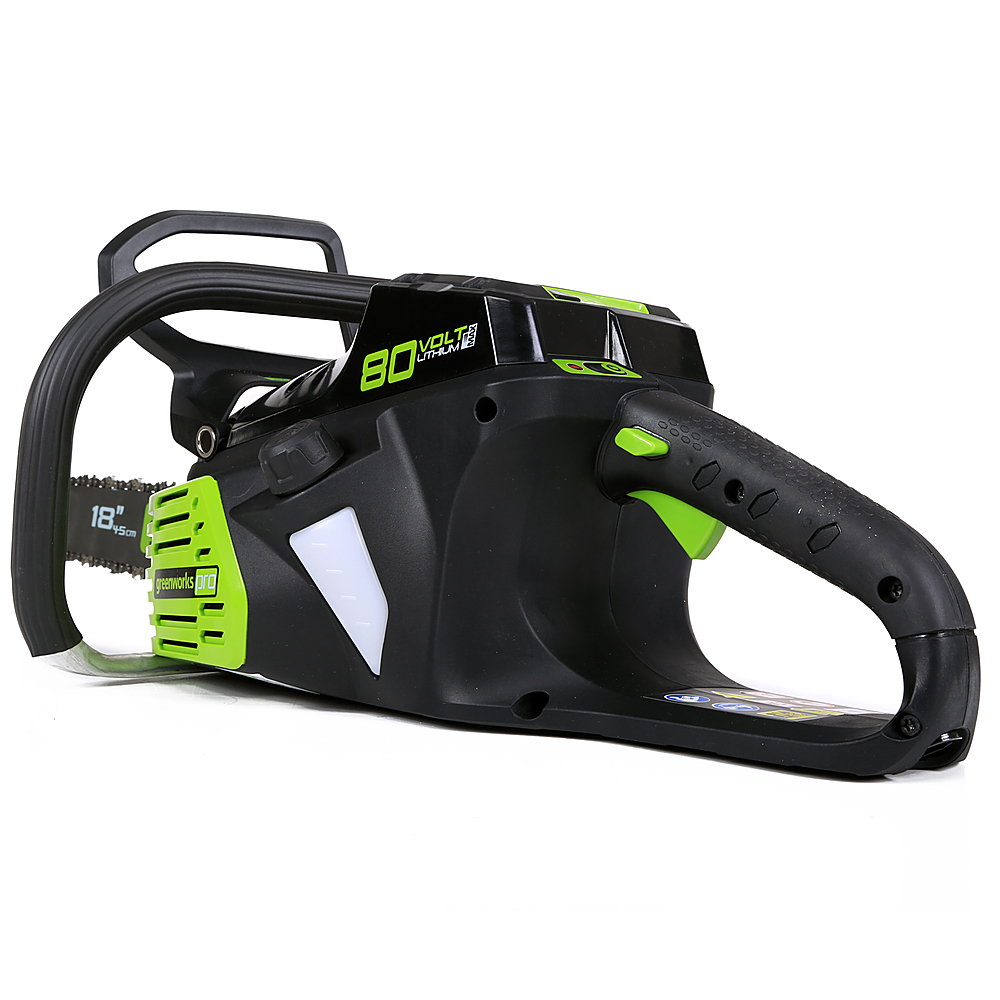 Greenworks 80-Volt 18-Inch Cordless Brushless Chainsaw (1 x 4Ah battery and  Charger) Green 2019902/CS80L415 - Best Buy