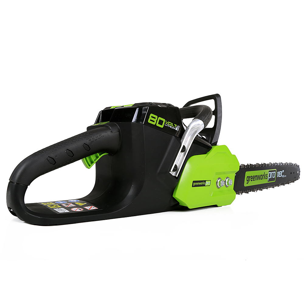 Greenworks 80-Volt 18-Inch Cordless Brushless Chainsaw (1 x 4Ah battery and  Charger) Green 2019902/CS80L415 - Best Buy