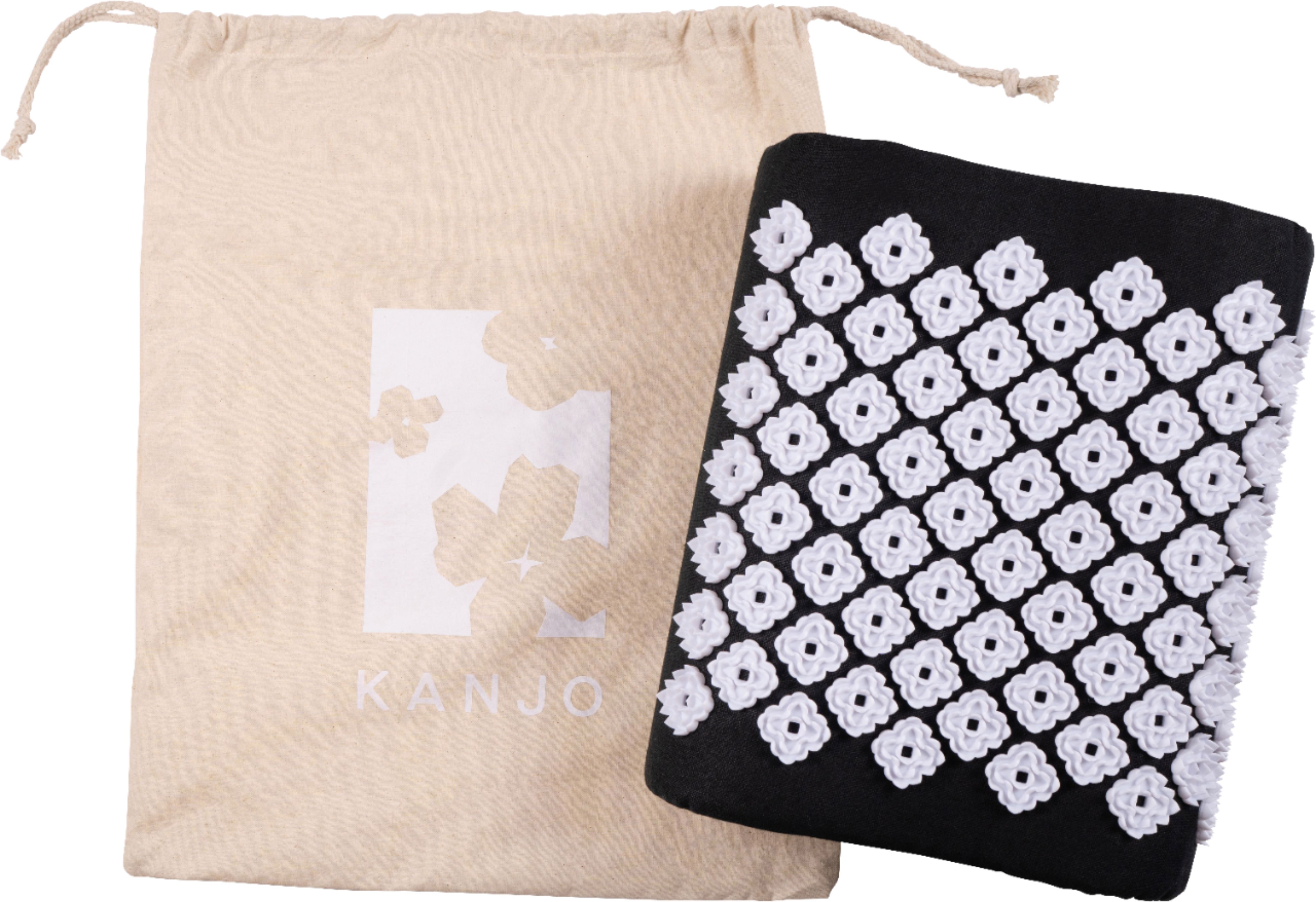 Left View: Kanjo - Acupressure Cushion - Black