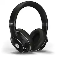 Raycon - The Everyday Over-Ear Active-Noise-Canceling Wireless Bluetooth Headphones - Carbon Black - Front_Zoom