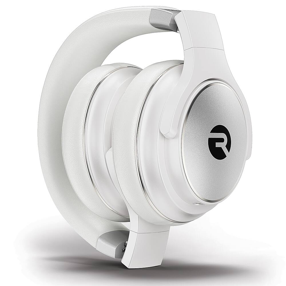 Alt View 11. Raycon - The Everyday Over-Ear Active-Noise-Canceling Wireless Bluetooth Headphones - Silver.