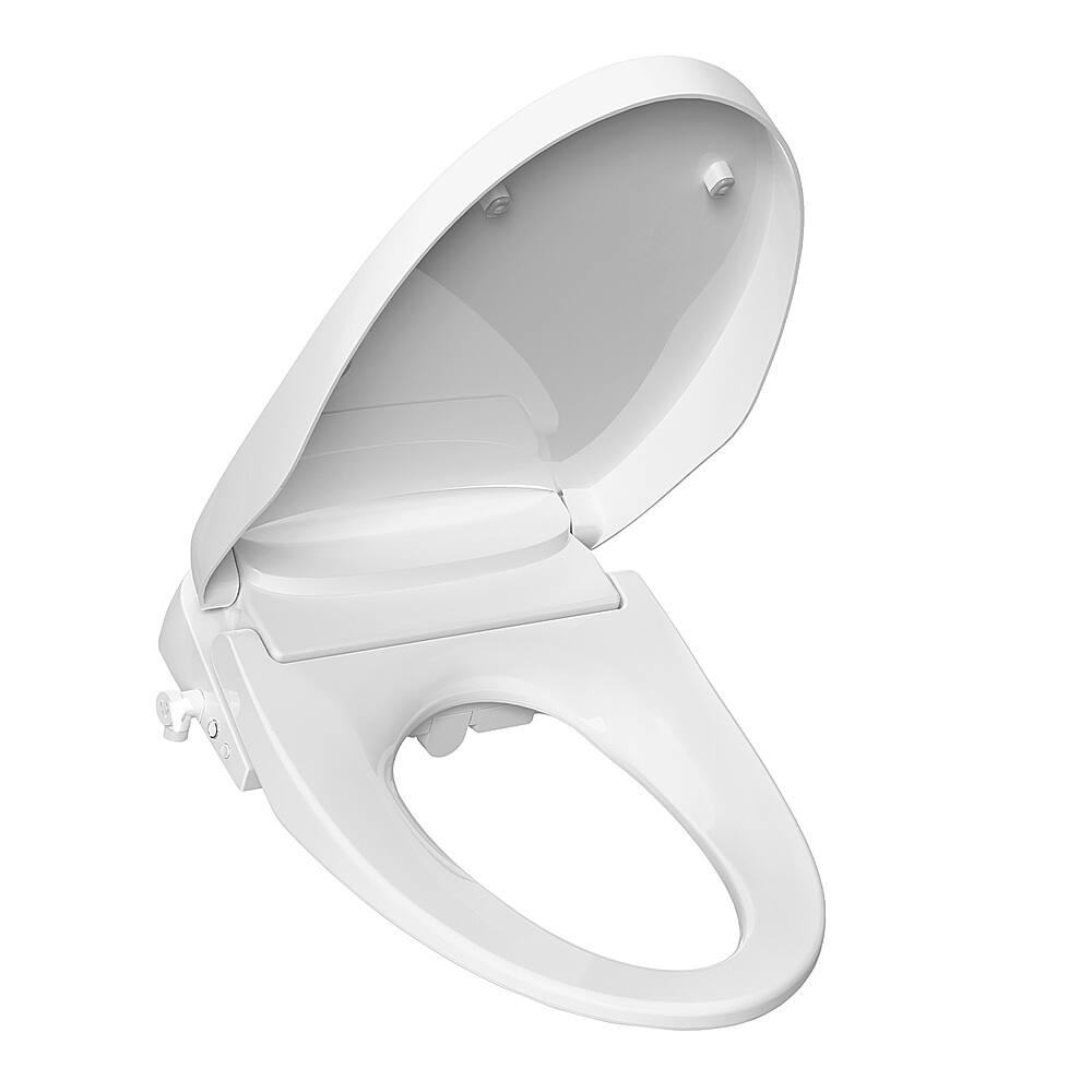 Left. Bio Bidet - Bio Bidet by Bemis - Discovery DLS Bidet Toilet Seat - Elongated - White.