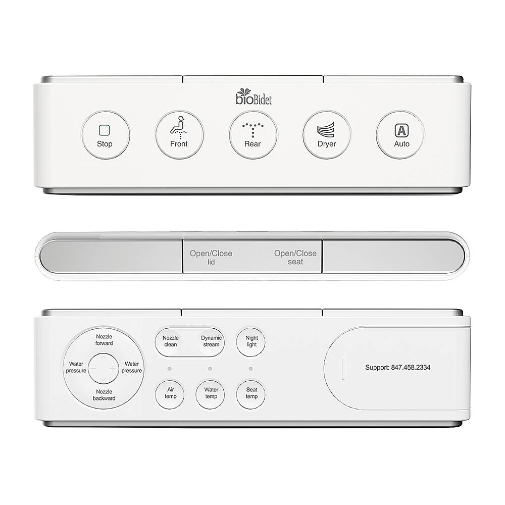 Angle. Bio Bidet - Bio Bidet by Bemis - Discovery DLS Bidet Toilet Seat - Elongated - White.